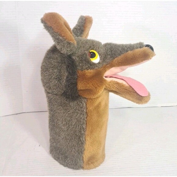 Dakin Wolfgang Wolf Hand Puppet Plush 1983 Big Bad Wolf Coyote Golf Club Cover - Picture 2 of 5